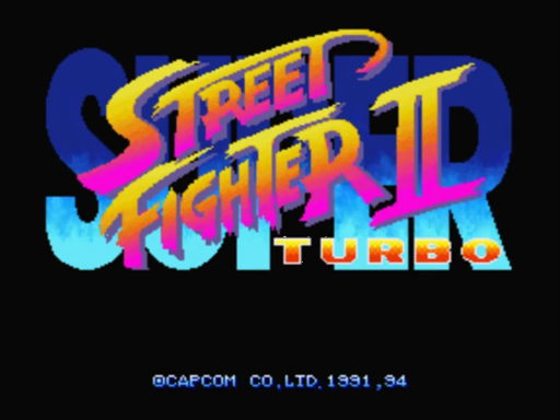 Super Street Fighter II Turbo title screen for 3DO